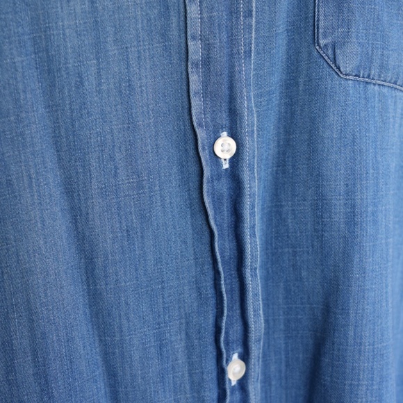 Grayson 100% Cotton Jean Denim Button Down Midi Shirt Dress Woman's Size M - Picture 8 of 17